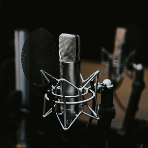 microphone in a studio